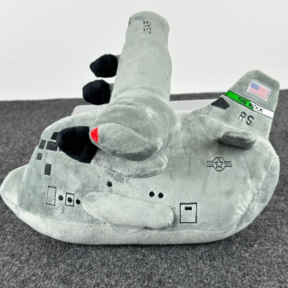 Herkops C-130 Hercules Military Transport Plane Plush Gray Aircraft USAF RS YJ